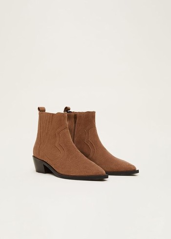 Phase Eight Suede Boots Brown Australia | VS9637845